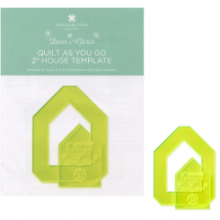 Quilt As You Go House Template  2" 
