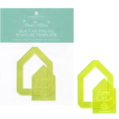Quilt As You Go House Template  3" 