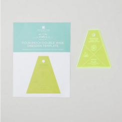 Four-Patch Double Wide Dresden Template & Starburst Pattern 