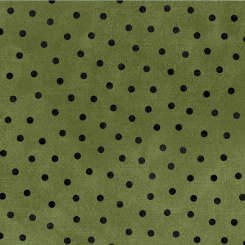 Woolies Flannel Polka Dots Green Meterware