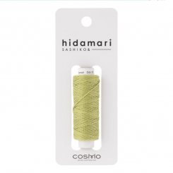 Cosmo Hidamari Sashiko Solid Thread Green Tea 