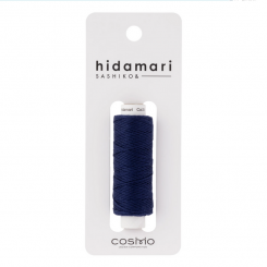 Cosmo Hidamari Sashiko Solid Thread Indigo Blue 
