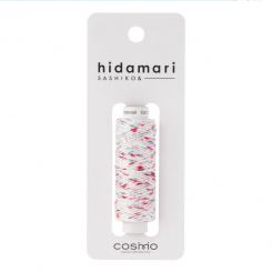 Cosmo Hidamari Sashiko Variegated Thread 30 Meters Shaved Ice 