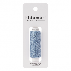 Cosmo Hidamari Sashiko Variegated Thread 30 Meters Denim Blue 