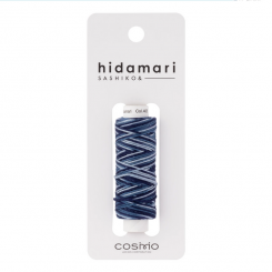 Cosmo Hidamari Sashiko Variegated Thread 30 Meters Deep Ocean 