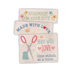Lori Holt Made With Love Woven Labels 