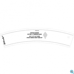 Curved Diamond Cutting & Trimming Ruler 