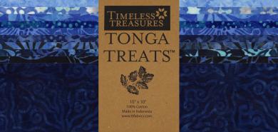 10" Squares Tonga Batik Bluebell 