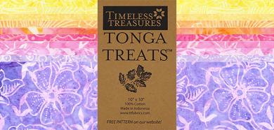 10" Squares Tonga Batik Flutter 