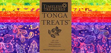 Gumdrop Tonga Batik 10in Squares 