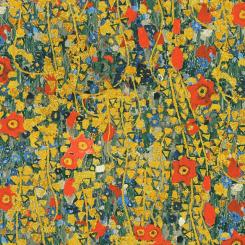 Flowers Rose Metallic Gustav Klimt 