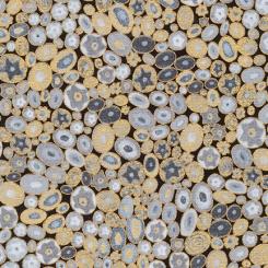 Grey Circles Gustav Klimt Meterware