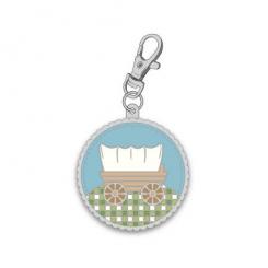 Lori Holt Prairie Covered Wagon Enamel Charm 