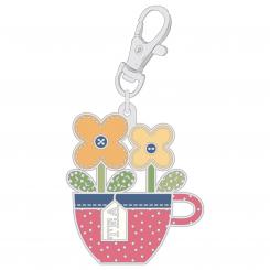 Lori Holt Home Town Enamel Charm Happy Teacup 