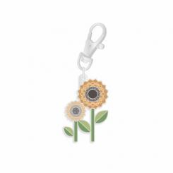 Lori Holt Autumn Enamel Happy Charm Sunflower 
