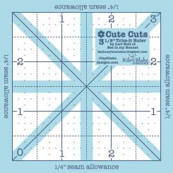 Cute Cuts Trim It Ruler 3-1/2'' x 3-1/2''