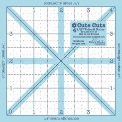 Cute Cuts Trim It Ruler 4-1/2'' x 4-1/2''
