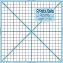 Cute Cuts Trim It Ruler 10-1/2'' x 10-1/2''