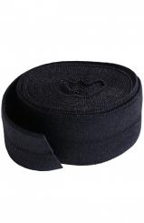 2YD Fold-Over Elastic Black 
