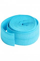 2YD Fold-Over Elastic Parrot Blue 