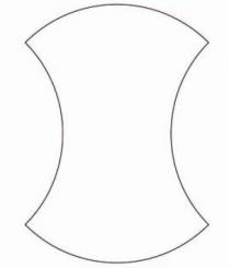 4" Apple Core Template 