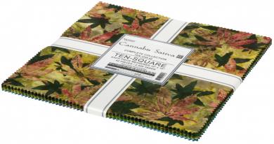 Artisan Batiks Cannabis Sativa Ten Squares 