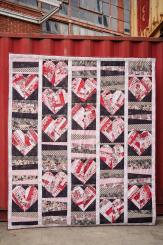 Country Hearts Quilt Pattern - Tim Holtz Red Palette Download 