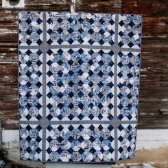 Tiled in Indigo Quilt Pattern - Tim Holtz Indigo Palette Download 