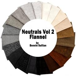 Fat Quarter Bundle Woolies Flannel Neutrals Vol 2 