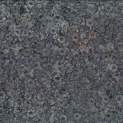 Dotted Daisies Gray Batik Meterware