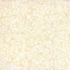 Small Floral Cream Batik Meterware