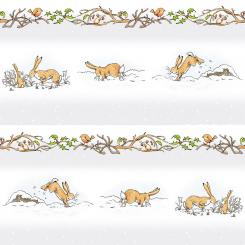 Pictorial Stripe Light Pewter Metallic Meterware