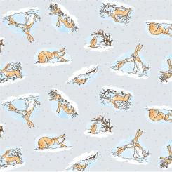 Bunny Scenes Light Pewter Meterware