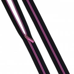 3y Tula Pink #5 Nylon Coil Zipper Black 