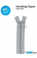 24'' Handbag Zipper Pewter 