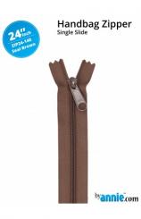 24'' Handbag Zipper Seal Brown 