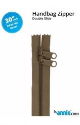 30'' Double-Slide Handbag Zipper Khaki 