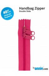 40'' Double-Slide Handbag Zipper Raspberry 