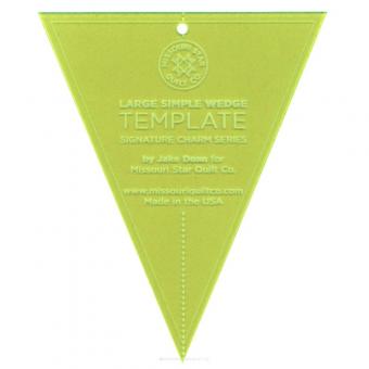 Large Simple Wedge Template for 10" Squares 