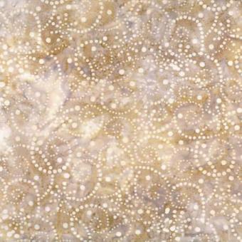 Pointilist Scroll Tan Batik Meterware