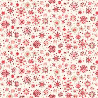 Snowflakes Red/White 