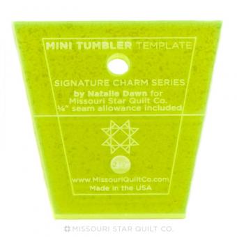 Mini Tumbler Template for 2.5" Mini Charm Pack 