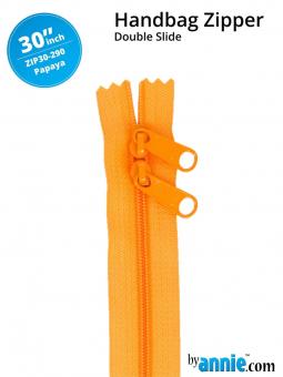 30'' Double-Slide Handbag Zipper Pumpkin 