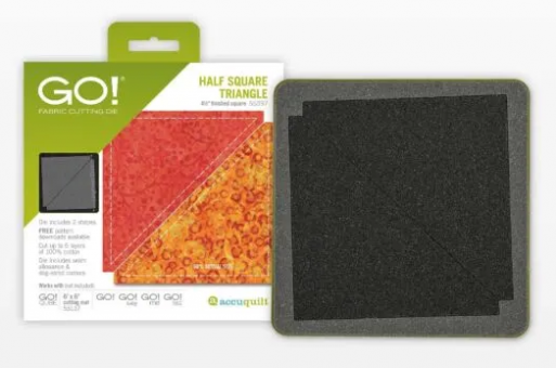 GO! Half Square Triangle-4 1/2" Finished Square Die 