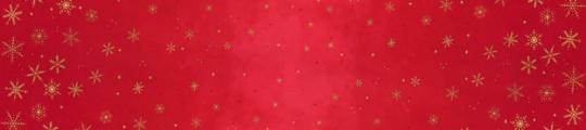 Ombre Flurries Christmas Red Gold Metallic Meterware