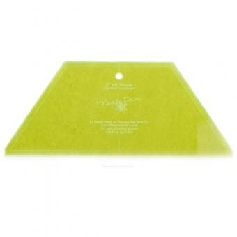 Large Half Hexagon Template for 10" Squares 
