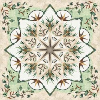 Valley Blossom Quilt Kit Fabric only 