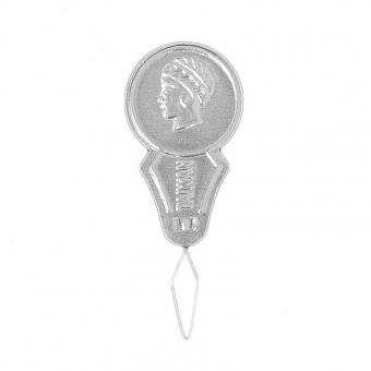 Einfädlerhilfe - silber metallic 