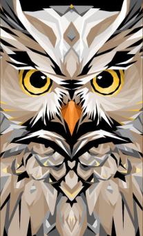 Big Owl Quilt Kit Natural 40'' x 55'' 