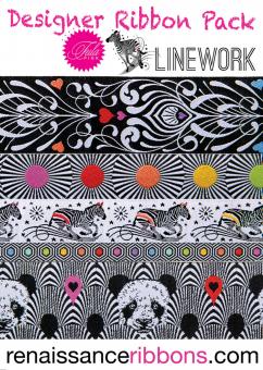 Tula Pink Linework Designer Ribbon Pack 